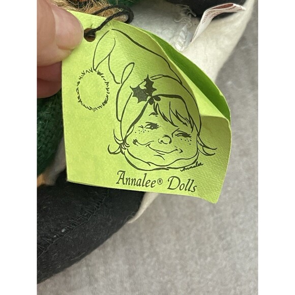 VTG 1984 Annalee Mobilitee Panda Bear Santa Doll w/ Sack of Gifts W Tag Attached - Picture 10 of 10